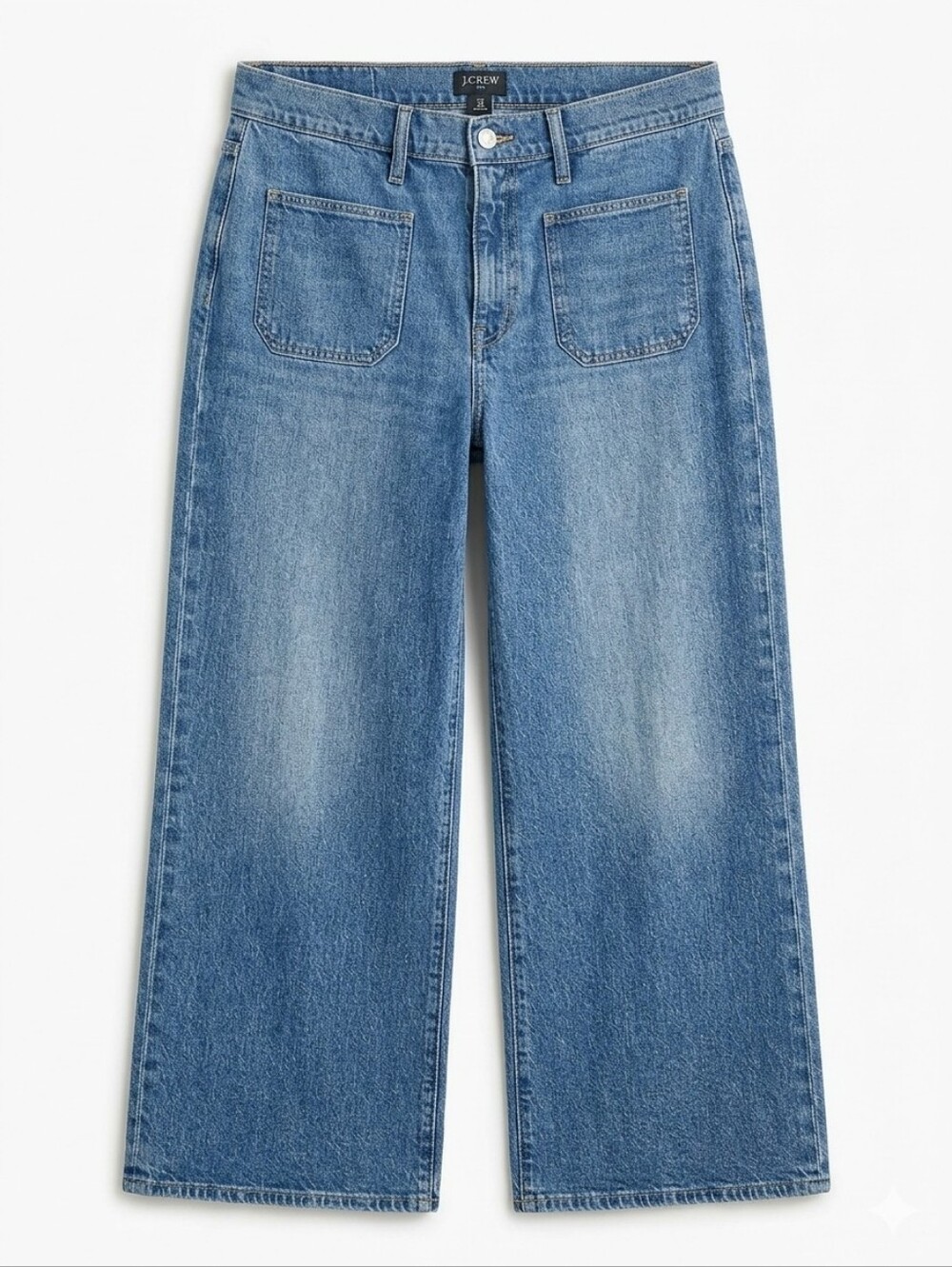 J. Crew Midwash Wide-Leg Jeans